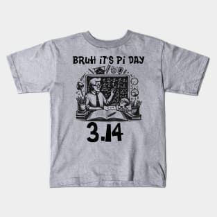 Bruh Pi Day 3.14 Pi Symbol Funny Pi Day Teachers Math Lovers Kids T-Shirt